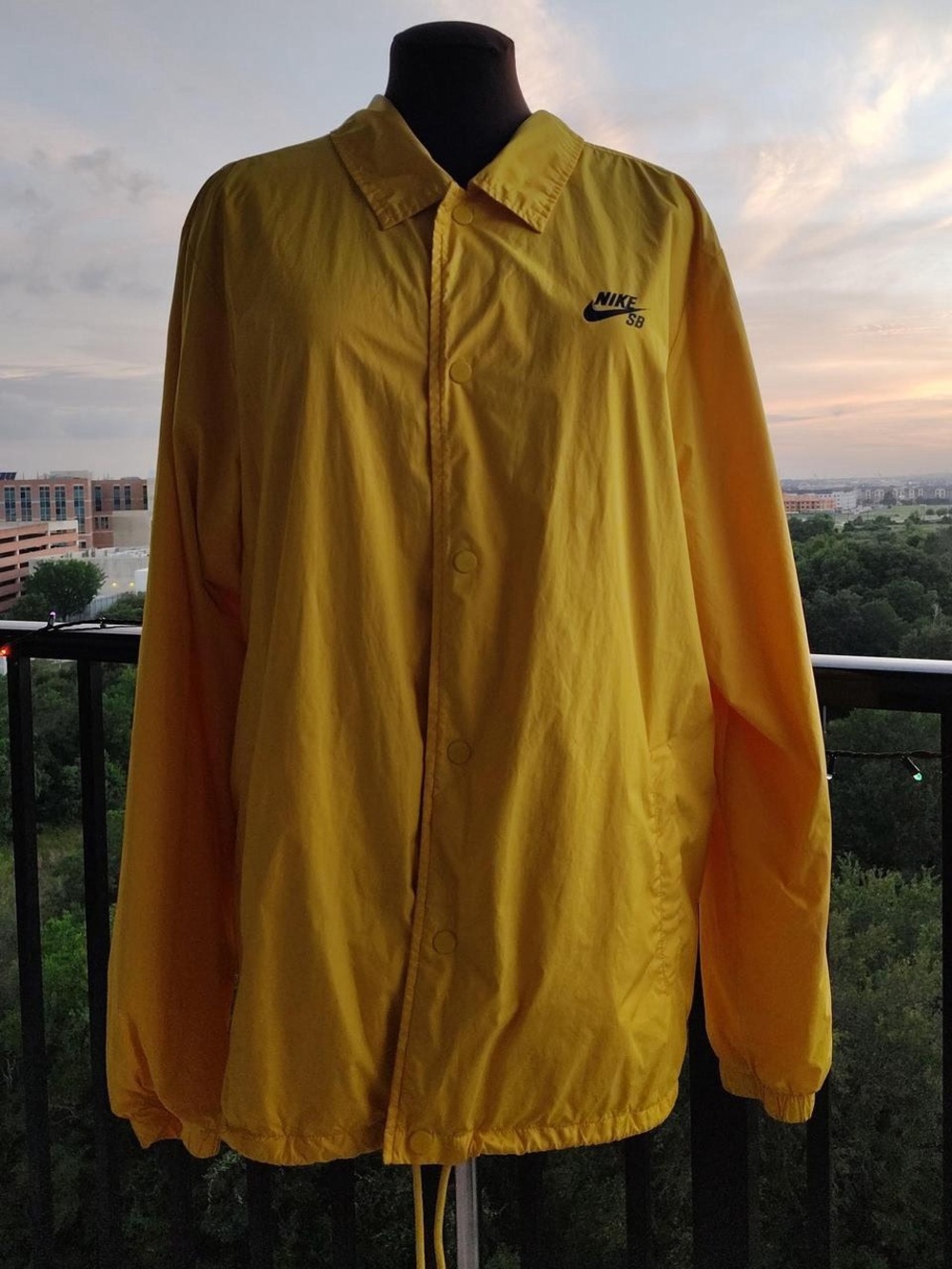 Nike Yellow Windbreaker Coach Jacket